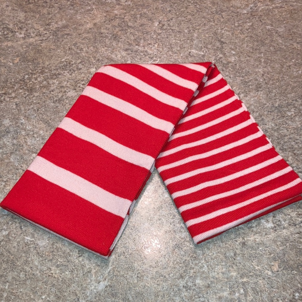 Kate Spade Red and Pink Wool Infinity Scarf